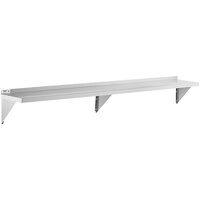 Regency 16 Gauge Stainless Steel 12" x 96" Heavy Duty Solid Wall Shelf