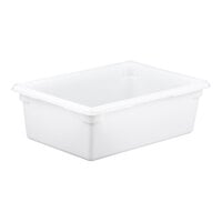 Rubbermaid® FG350000WHT White Polyethylene Food Storage Box - 26" x 18" x 9"