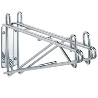 Metro 2WS24C Post-Type Wall Mount Shelf Support for Adjoining Super Erecta Chrome 24" Deep Wire Shelving