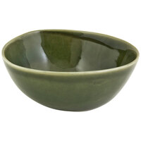 Front of the House DBO143GRP23 Kiln 21 oz. Leek Round Porcelain Bowl - 12/Case