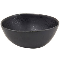 Front of the House DBO143BKP23 Kiln 21 oz. Pepper Round Porcelain Bowl - 12/Case