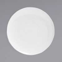 Front of the House DSP022WHP22 Spiral 9 1/2" White Porcelain Plate - 6/Case