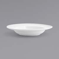 Front of the House DBO032WHP22 Spiral 14 oz. White Wide Rim Porcelain Bowl - 6/Case