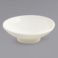 Front of the House DSD008BEP23 Spiral 3 oz. Eurowhite Round Porcelain Ramekin - 12/Case