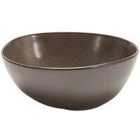 Front of the House DBO143ESP23 Kiln 21 oz. Mocha Round Porcelain Bowl - 12/Case