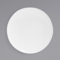 Front of the House DAP059WHP22 Spiral 7 1/4" White Round Porcelain Plate - 6/Case