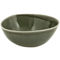 Front of the House DBO142GRP23 Kiln 10 oz. Leek Round Porcelain Bowl - 12/Case