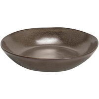 Front of the House DBO144ESP22 Kiln 34 oz. Mocha Round Porcelain Bowl - 6/Case