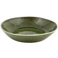 Front of the House DBO144GRP22 Kiln 34 oz. Leek Round Porcelain Bowl - 6/Case