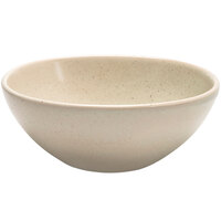 Front of the House DBO153MUP22 Kiln 28 oz. Mushroom Oval Porcelain Bowl - 6/Case