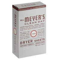 Mrs. Meyer's Clean Day 651347 80-Count Lavender Dryer Sheets - 12/Case