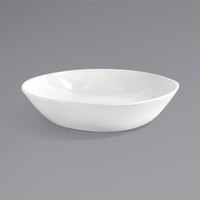 Front of the House DBO157WHP22 Kiln 48 oz. White Round Porcelain Bowl - 6/Case