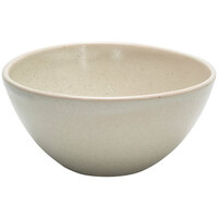 Front of the House DBO154MUP21 Kiln 42 oz. Mushroom Oval Tall Porcelain Bowl - 4/Case