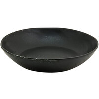 Front of the House DBO157BKP22 Kiln 48 oz. Pepper Round Porcelain Bowl - 6/Case