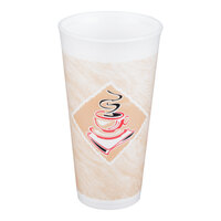 Dart 20X16G ThermoGlaze 20 oz. Cafe G Espresso Customizable Foam Cup - 500/Case
