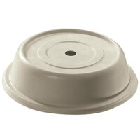 Cambro 86VS101 Versa Camcover 8 1/4" Antique Parchment Round Plate Cover - 12/Case