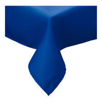 Intedge 54" x 72" Rectangular Royal Blue Hemmed 65/35 Poly/Cotton Blend Cloth Table Cover
