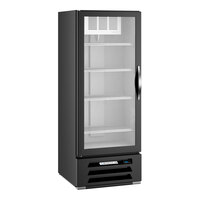 Beverage-Air MMR12HC-1-B-18 MarketMax 24" Black Refrigerated Glass Door Merchandiser with Left-Hinged Door