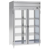 Beverage-Air PRD2HC-1BG 52" Stainless Steel Glass Door Pass-Through Refrigerator