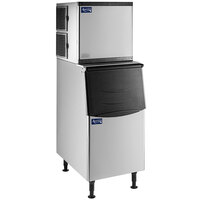 Avantco Ice KMC-350-B2H 22" Air Cooled Modular Half Cube Ice Machine with Bin - 350 lb.