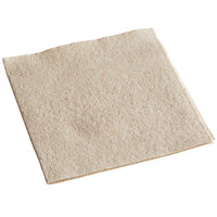 Hoffmaster 046128 9.5" x 9.5" Linen-Like Natural Kraft 1/4 Fold Beverage Napkin - 125/Pack