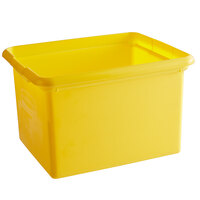 Rubbermaid FG9T8400YEL 30 Qt. Yellow Organizing Bin