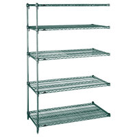 Metro 5AA437K3 Stationary Super Erecta Adjustable 2 Series Metroseal 3 Wire Shelving Add On Unit - 21" x 36" x 74"