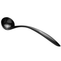 Bon Chef 9462BM 1 oz. Black Matte Stainless Steel Serving Ladle with Hollow Cool Handle