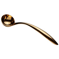 Bon Chef 9462G 1 oz. Gold Stainless Steel Serving Ladle with Hollow Cool Handle