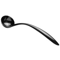 Bon Chef 9462B 1 oz. Black Stainless Steel Serving Ladle with Hollow Cool Handle