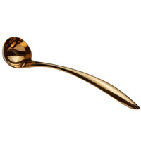 Bon Chef 9462HFG 1 oz. Gold Hammered Stainless Steel Serving Ladle with Hollow Cool Handle