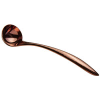 Bon Chef 9462HFRG 1 oz. Rose Gold Hammered Stainless Steel Serving Ladle with Hollow Cool Handle