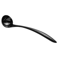 Bon Chef 9462HFB 1 oz. Black Hammered Stainless Steel Serving Ladle with Hollow Cool Handle