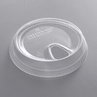 Fabri-Kal SLGC16/24 Greenware 16 and 24 oz. Clear Plastic Strawless / Sip Lid - 100/Pack