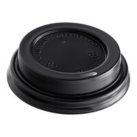 Choice 8 oz. Tall Black Hot Paper Cup Travel Lid - 1,000/Case