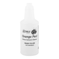 32 oz. Labeled Bottle for Noble Chemical Orange Peel Citrus Solvent Cleaner