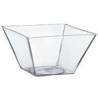 Solia PS58003 Emerald 2 oz. Clear Square Plastic Dish - 1200/Case