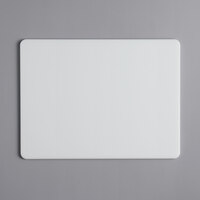 Tomlinson Chef's Edge 20" x 15" x 1/2" White Polyethylene Cutting Board with Microban Protection