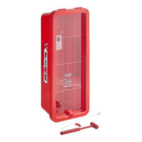 Cato 11051-H Chief Red Surface-Mounted Fire Extinguisher Cabinet with Hammer Attachment for 10 lb. Fire Extinguishers