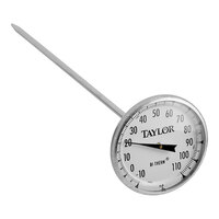 Taylor 6235J 8" Superior Grade Instant Read Probe Dial Thermometer -10 to 110 Degrees Celsius