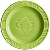 Acopa Capri 7" Bamboo Green Stoneware Plate - 24/Case