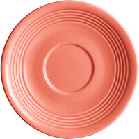 Acopa Capri 6" Coral Reef Stoneware Saucer - 12/Pack