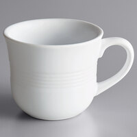 Acopa Capri 8 oz. Coconut White Stoneware Cup - 36/Case