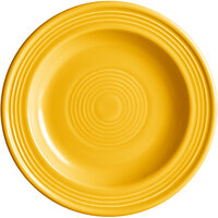 Acopa Capri 6 1/8" Mango Orange Stoneware Plate - 24/Case