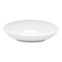 Front of the House Ellipse 18 oz. White Oval Slanted Porcelain Bowl - 4/Case
