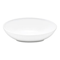 Front of the House Ellipse 4 oz. White Oval Slanted Porcelain Ramekin - 12/Case