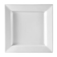 CAC PNS-7 Princesquare 7" Bright White Square Porcelain Plate - 36/Case