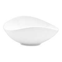 Front of the House Ellipse 2 oz. White Oval Porcelain Ramekin - 12/Case