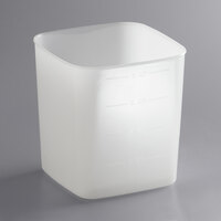 Carlisle 8 Qt. Square Polyethylene White Food Storage Container