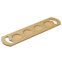 Tomlinson 1025136 16 3/4" x 4" Richlite Wood Fiber 4-Hole Natural Flight Board